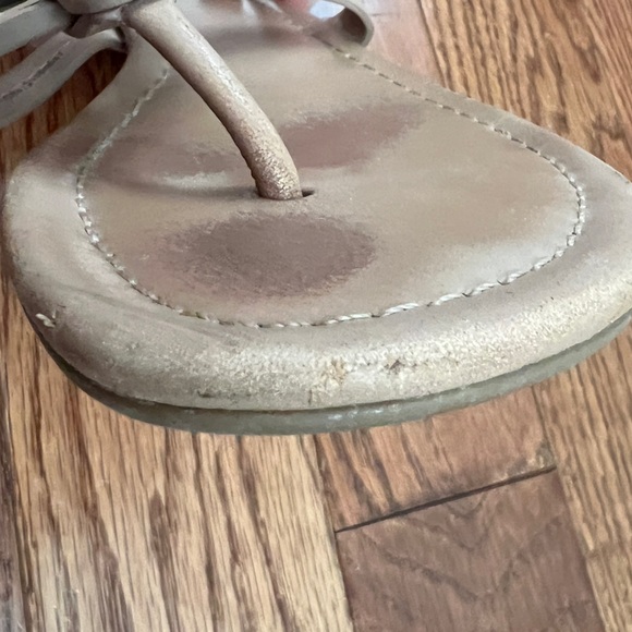 Tory Burch Women's Miller Soft Calf Leather Sandals Sz 7.5 - Picture 8 of 10